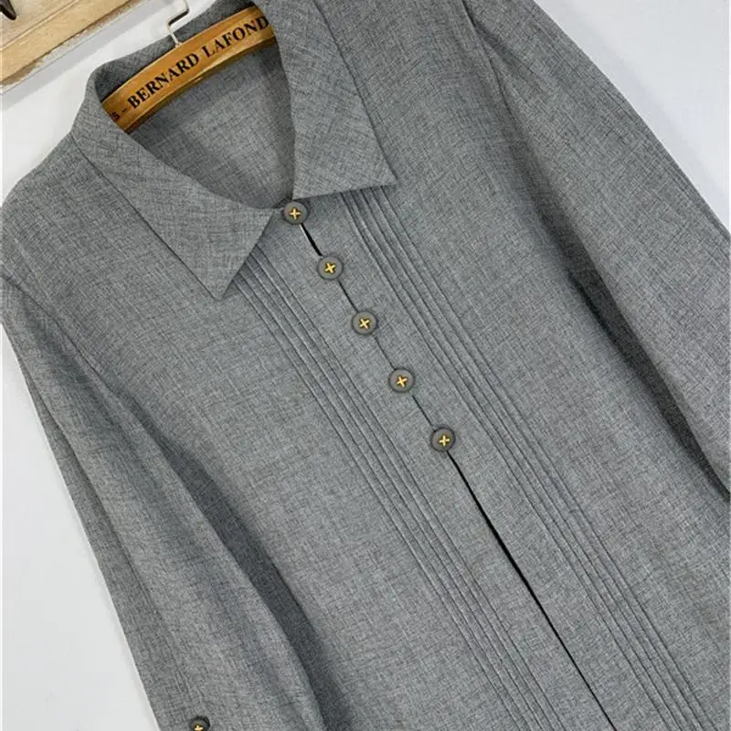 Vintage Retro Floral Idle Sle Loose Long sleeve Chiffon Shirts Japan fashion Print BF Shirt