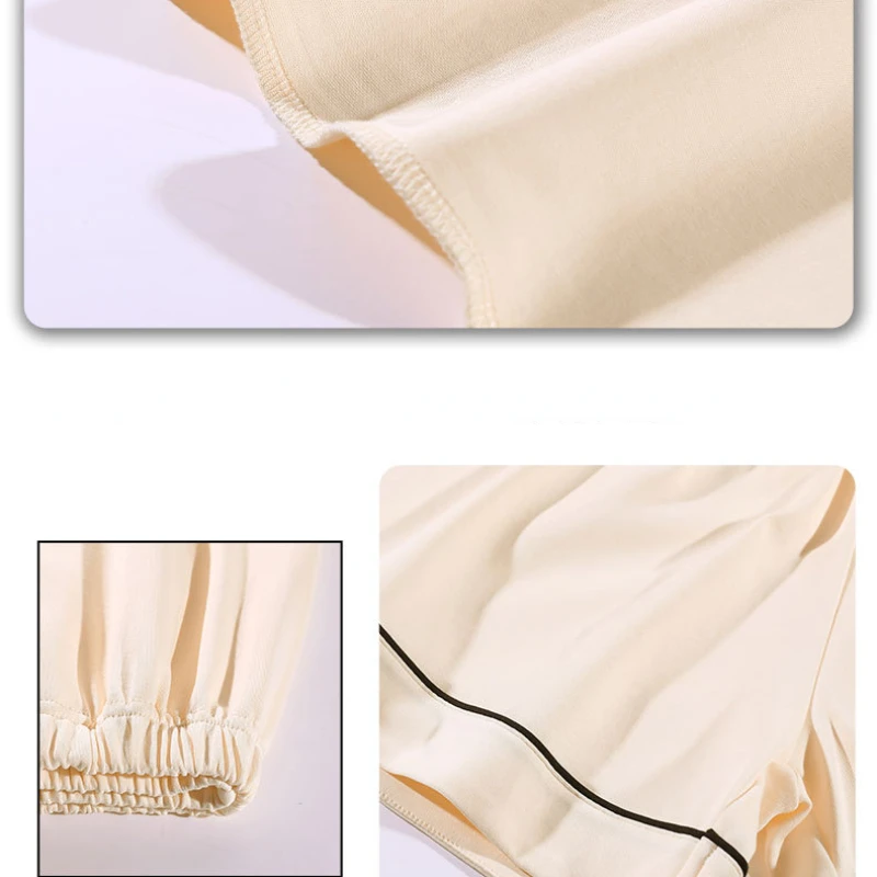 Women's Sleepwear Summer Thin Cool Feeling Short-sleeved Shorts Pure Cotton Pajamas Printed Nightwear Comfortable Loungewear