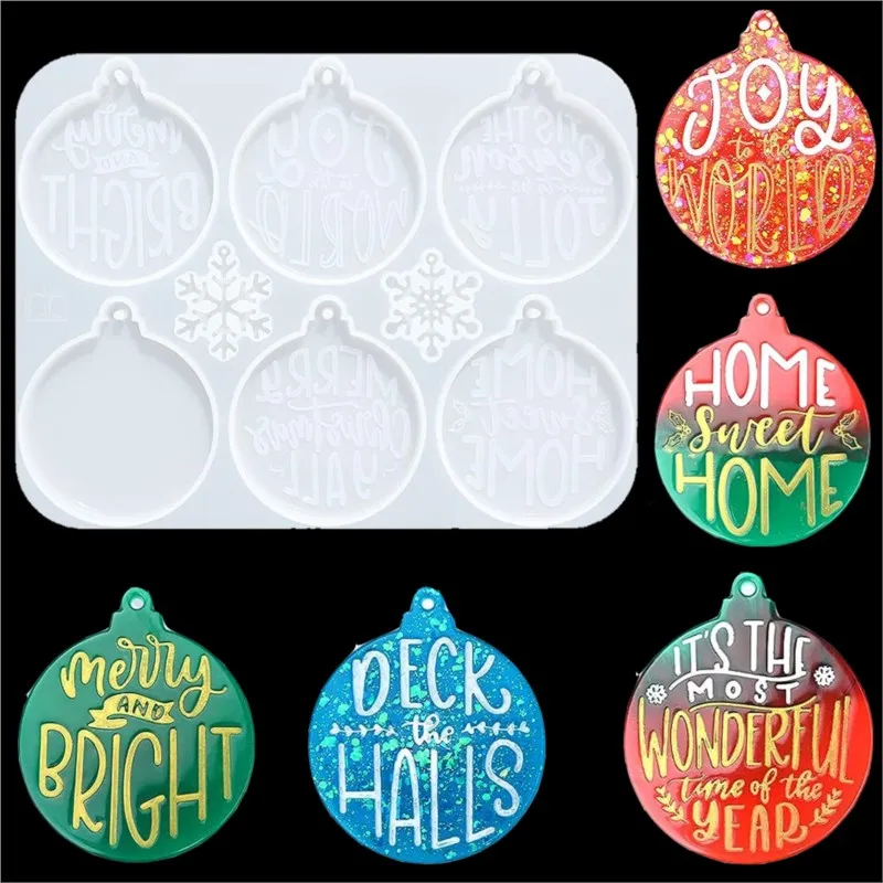Рождественские украшения силиконовые формы из эпоксидной смолы форма для букв