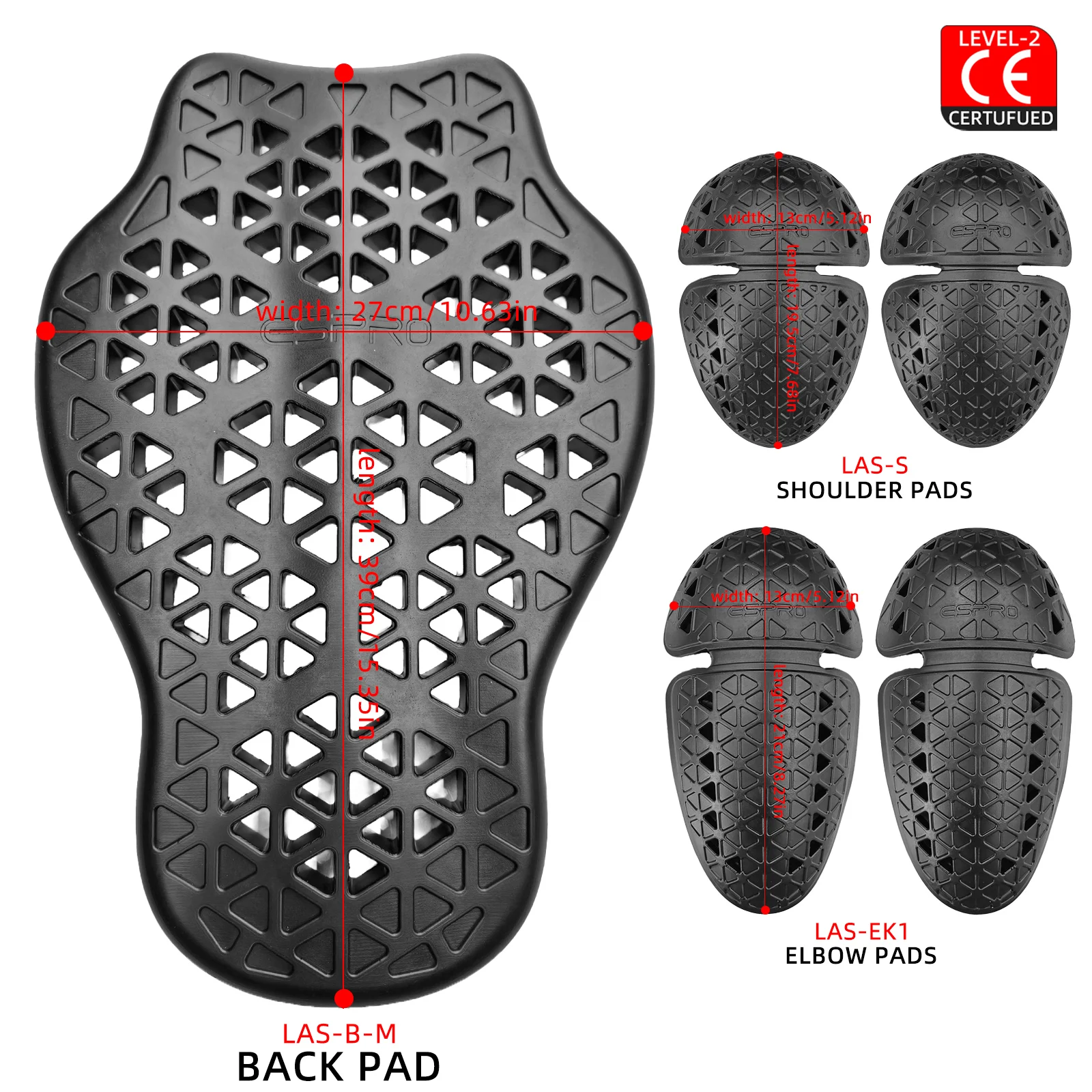 

Защитная Вставка CE Level 2 Черного Цвета Для Мотокуртки, Толстая Эластичная Защита Позвоночника, Сертифицированная CE Level 2
