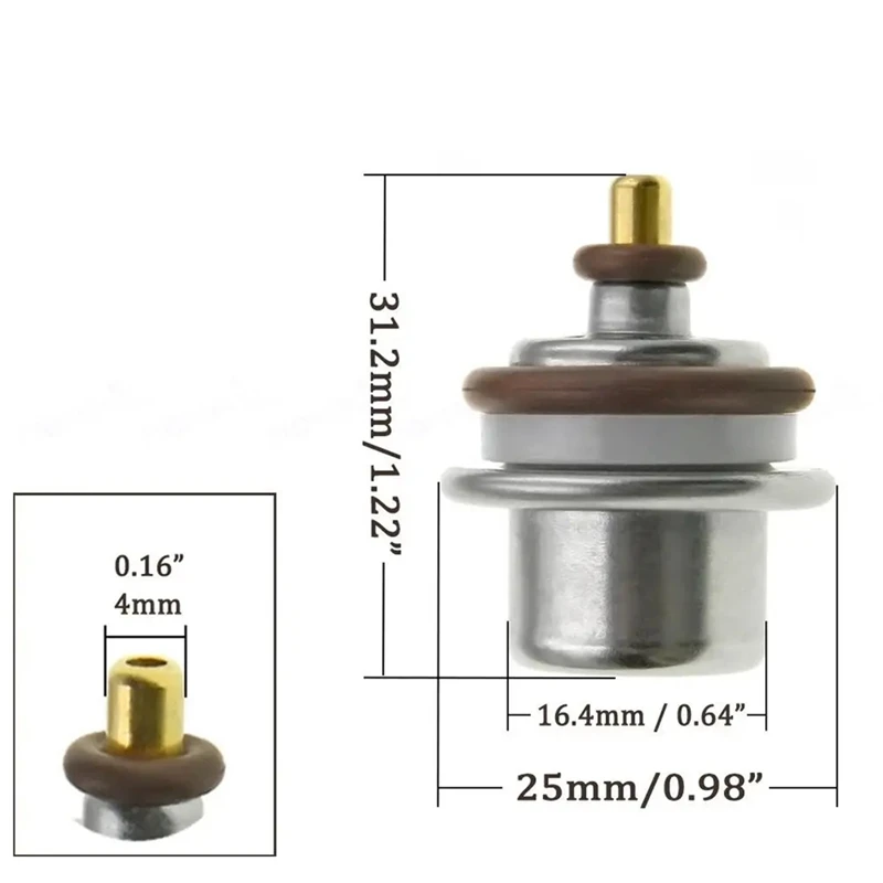 Новый регулятор давления топлива серебряные автомобильные принадлежности для