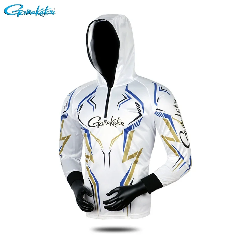 

2024 Fishing Clothing Long Sleeve Summer Quick-Drying Clothes Breathable Anti-UV Sun Protection Shirt Hooded Fishing Jacket