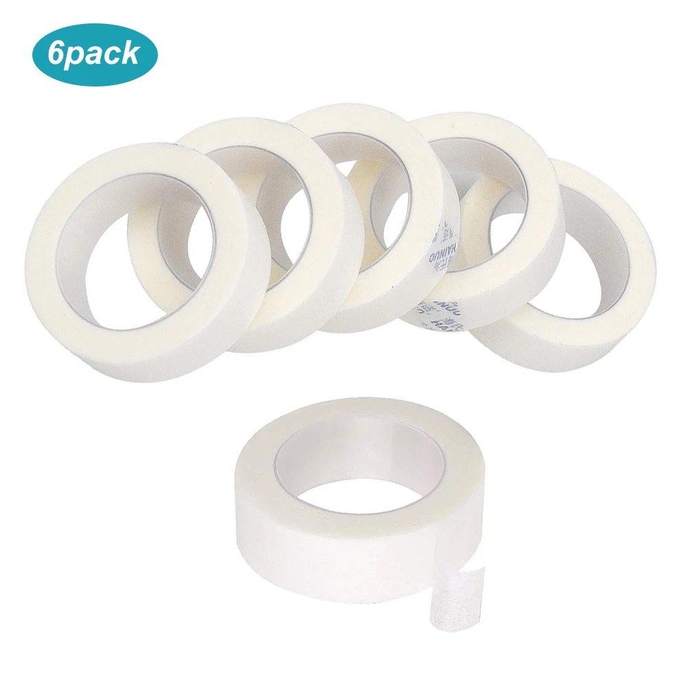 

6 Rolls Eyelash Extension Tape Lint Free Eyelash Extension Tape for Eyelash Lash Extension