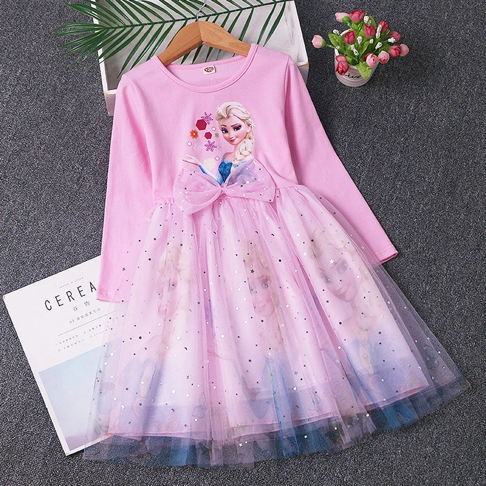 

Autumn Frozen Elsa Kids Dresses for Clothes Frozen2 Anna Princess Summer Evening Dresses Girls Costume Vestidos Birthday Outfits