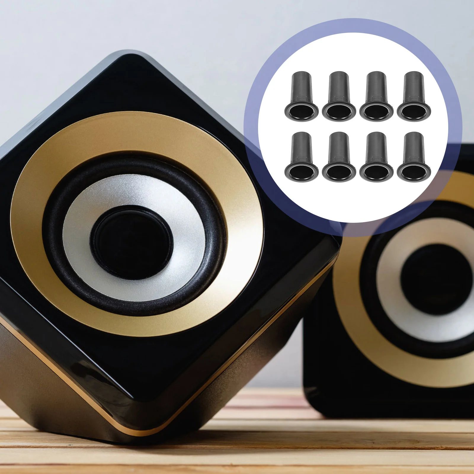 8-шт динамик динамики пилотное отверстие ABS бас рефлекторная трубка