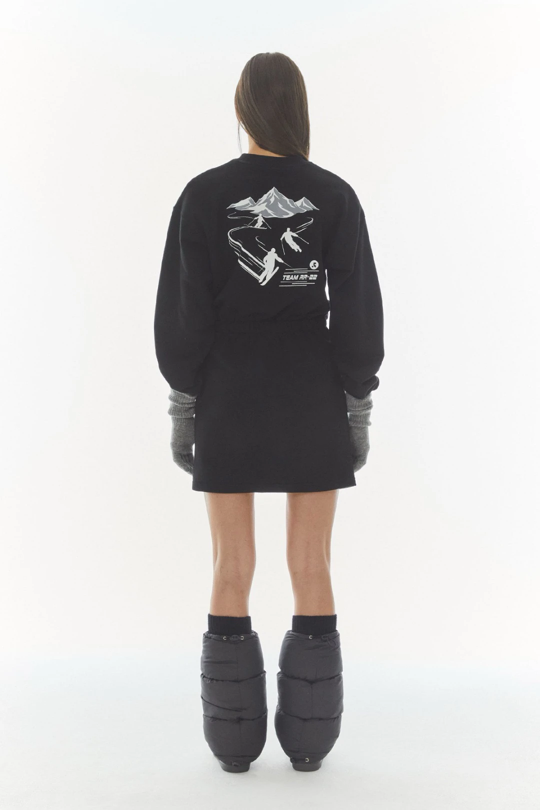 Южная Корея RR24 осенне-зимний новый свитер с рисунком снежной горной лыжной спины