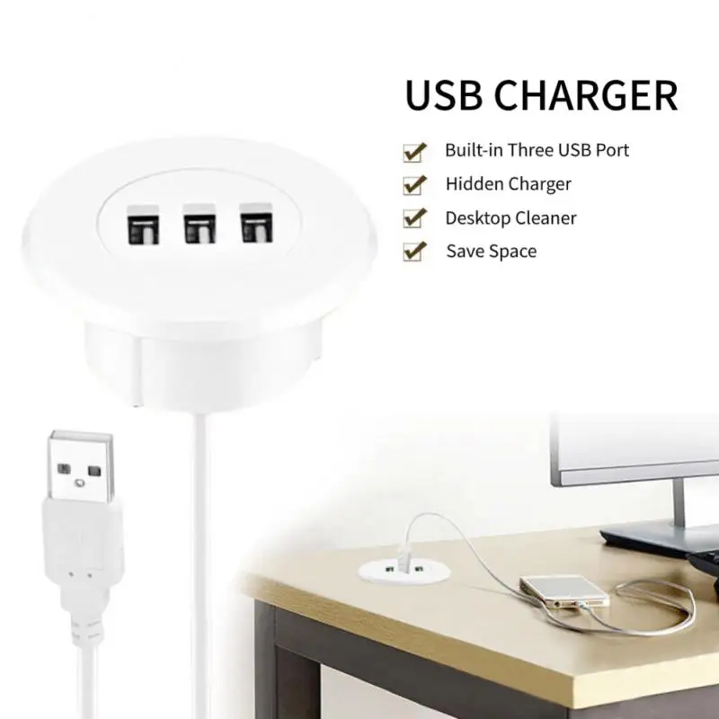 

Fast Charging 5cm Grommet Hole 150cm Grommet Hole Date Transmission Charging Usb2.0 Splitter For Laptop Pc Computer