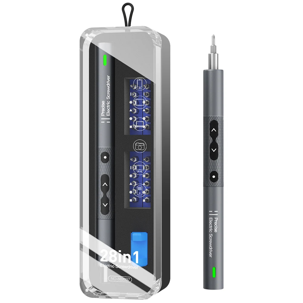 

Factory price N30 28 In 1 high precision electric screwdriver set tool kits with LED light set repair tool set