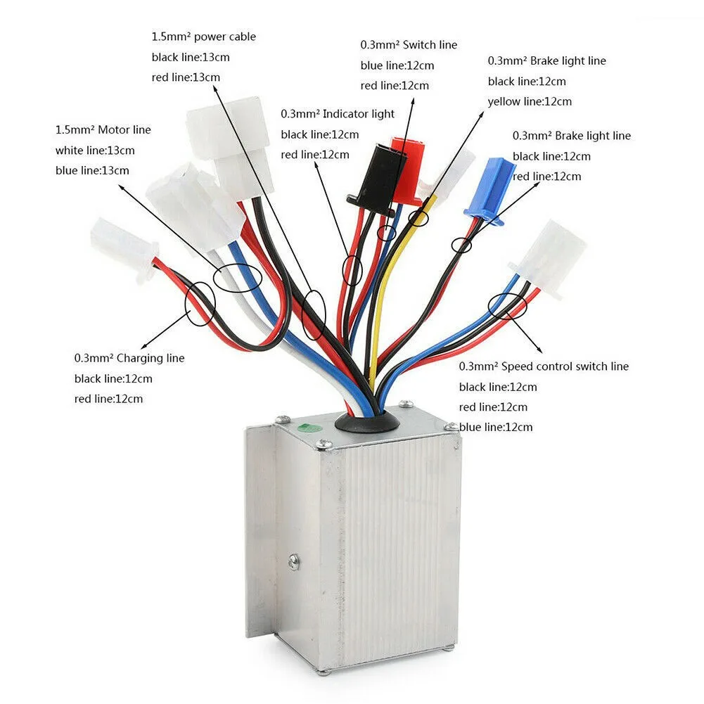 

Use Reliable Useful Brush Controller 250W Bicycle Brushed Controller Electric For Electric Scooter EBike Motor