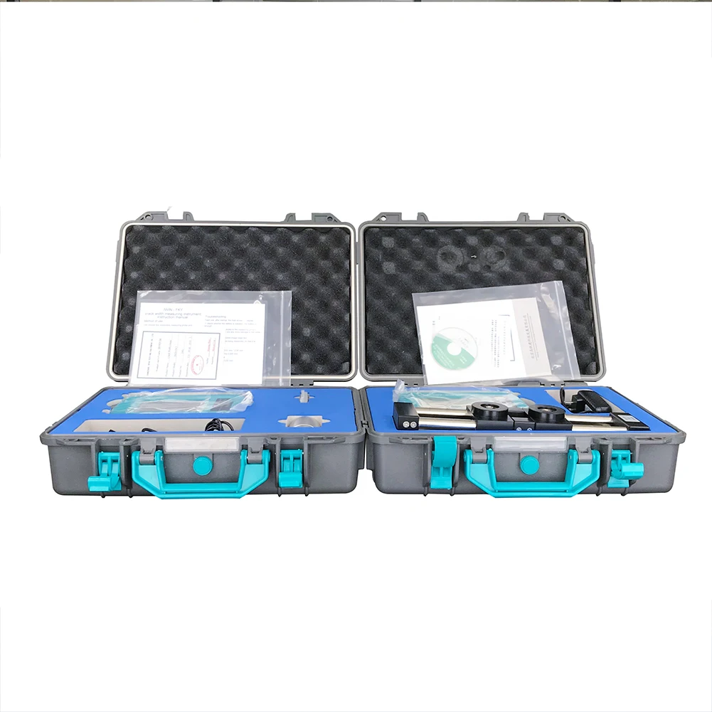 

Concrete crack width gauge measurement instrument