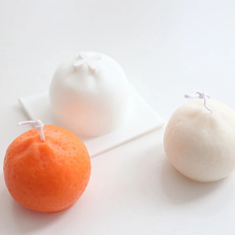 

DIY 3D Simulation Tangerinr Silicone Mold For Candle Making Handmade Mold Cake Baking Mousse Soap Home Decoration Resin Molds