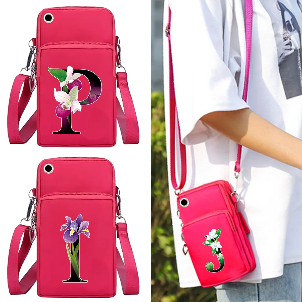 

Sport Wrist Arm Pack Mobile Phone Bag for Huawei/IPhone/Samsung Universal Cell Cover Organizer Shoulder Bags Letter Print Wallet