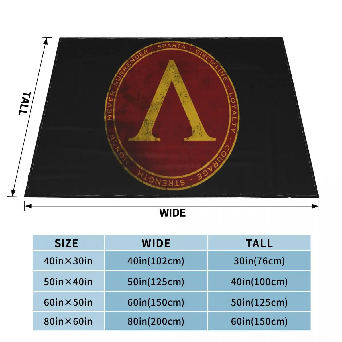 Мужское одеяло Sparta Polis Spartaner Spartiaten с логотипом 300 символ Леонадас знак Шилда