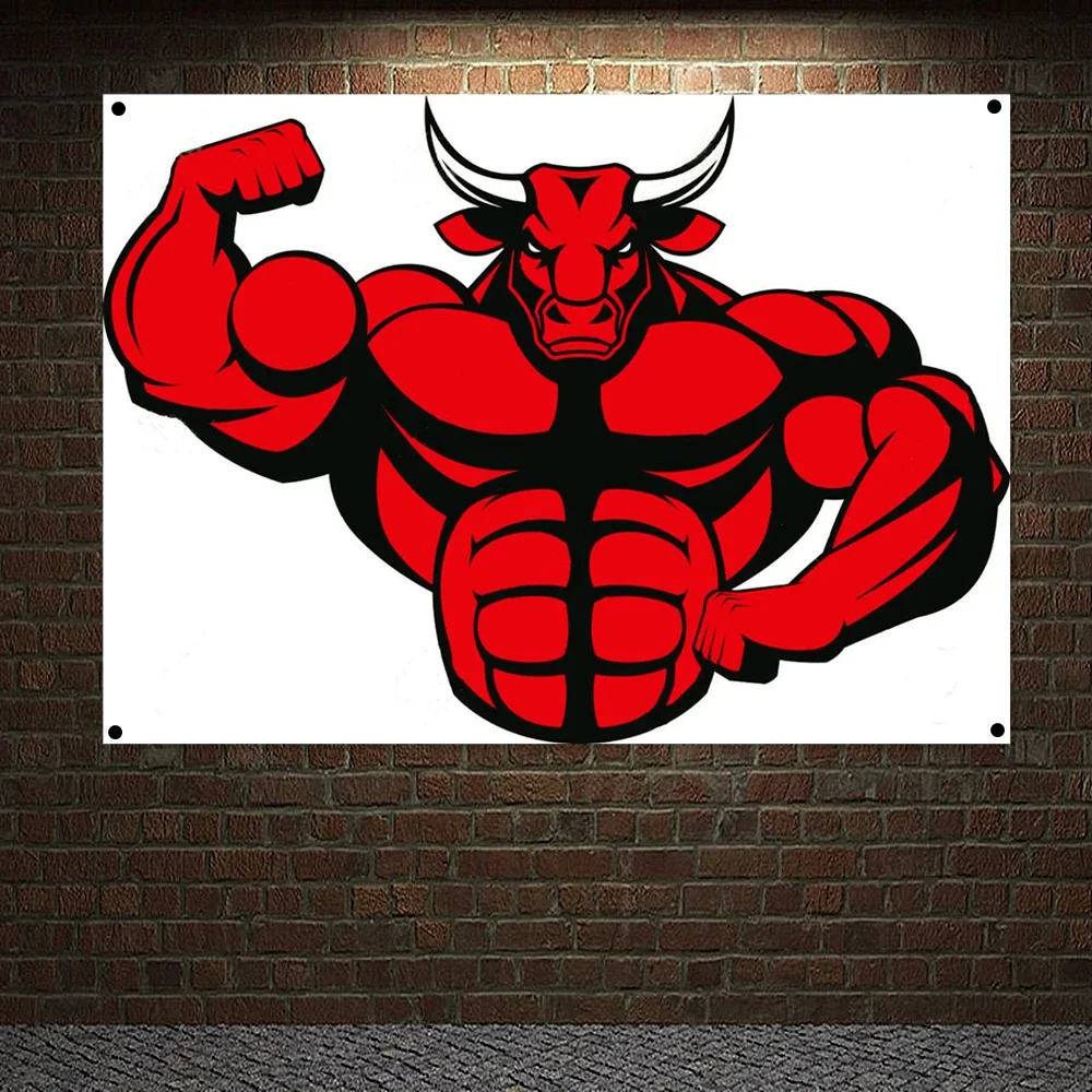 Сильный абс фитнес вдохновляющий плакат баннер для тренировок настенная