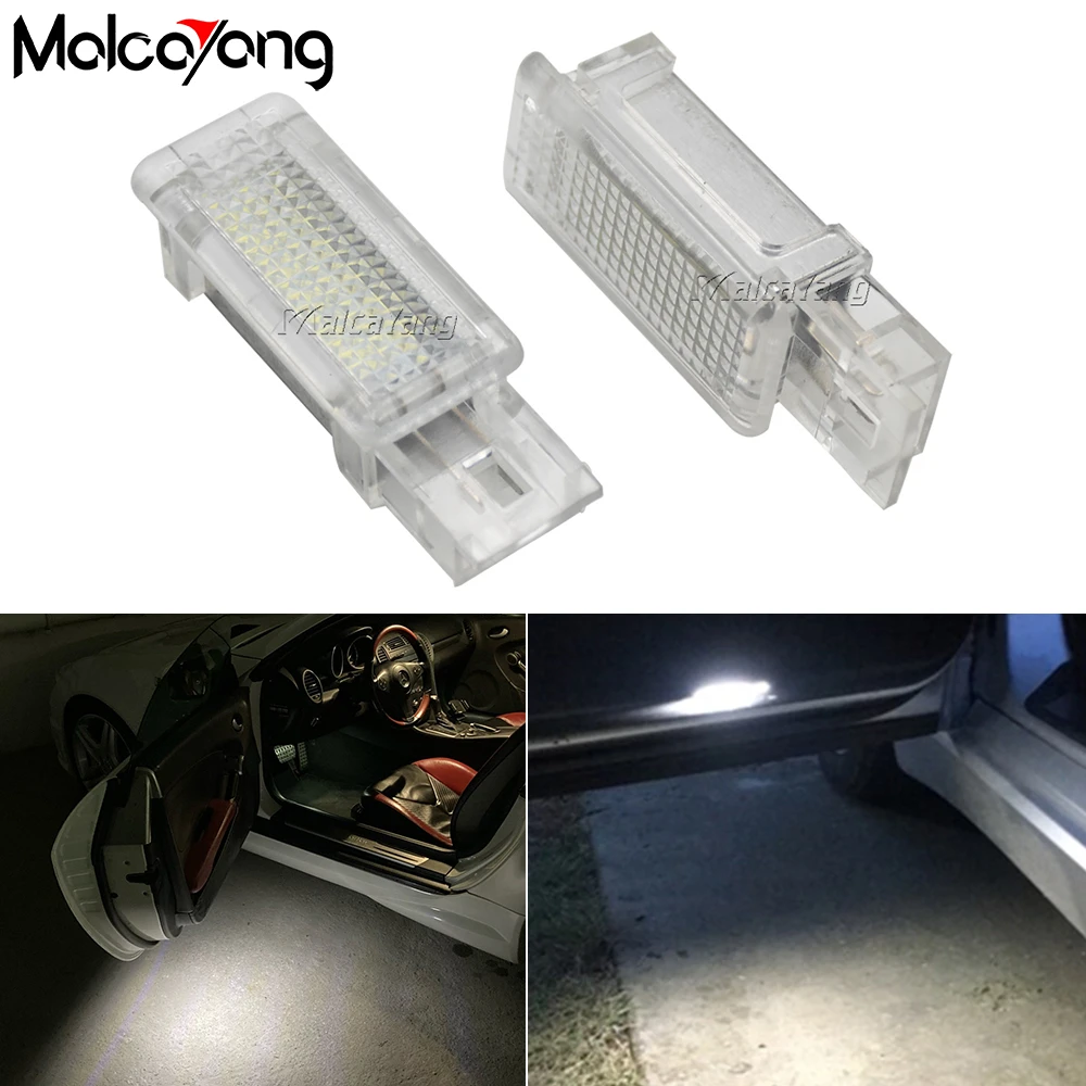 

2x NO Error Canbus 12V White LED Door Courtesy Light Auto Car Welcome Lamp For Benz R171\R199 C Class SLK CLK SLR Viano W639