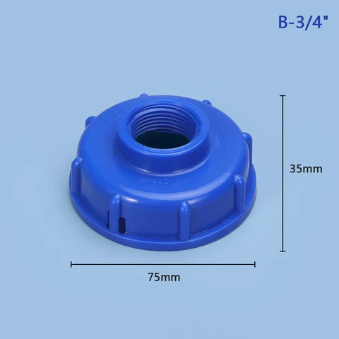 1 шт. синий прочный фитинг IBC для резервуара воды IBC S60X6 резьба до 1/2 "3/4" 1 "соединитель для садового шланга IBC Сменный Адаптер для клапана резервуара