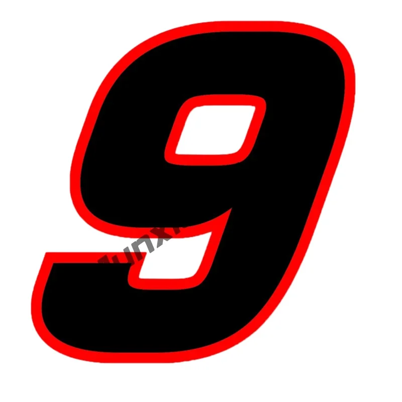 Разные размеры съемная наклейка на автомобиль гоночные номера 0123456789