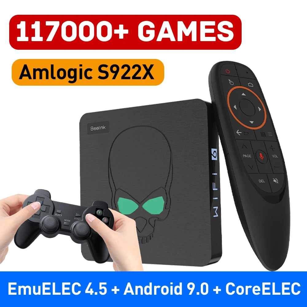Super consola X King 4K Ultra HD, consola de juegos Retro con Android y 110000, emulador de juegos Arcade Box para SS/PSP/N64/PS1
