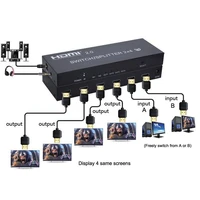 4k 60hz 3d 1x2 1x4 2x4 hdmi switch splitter hdmi 2 0 video converter for ps3 ps4 hd camera laptop pc to 2 3 4 tv multi monitors