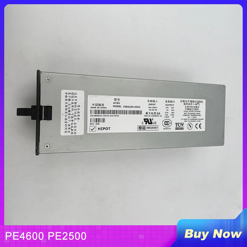 Блок питания для сервера DELL PE4600 PE2500 7000240-0001 7000240-0003 0HD444 0R0910 06F777 041YFD 300 Вт