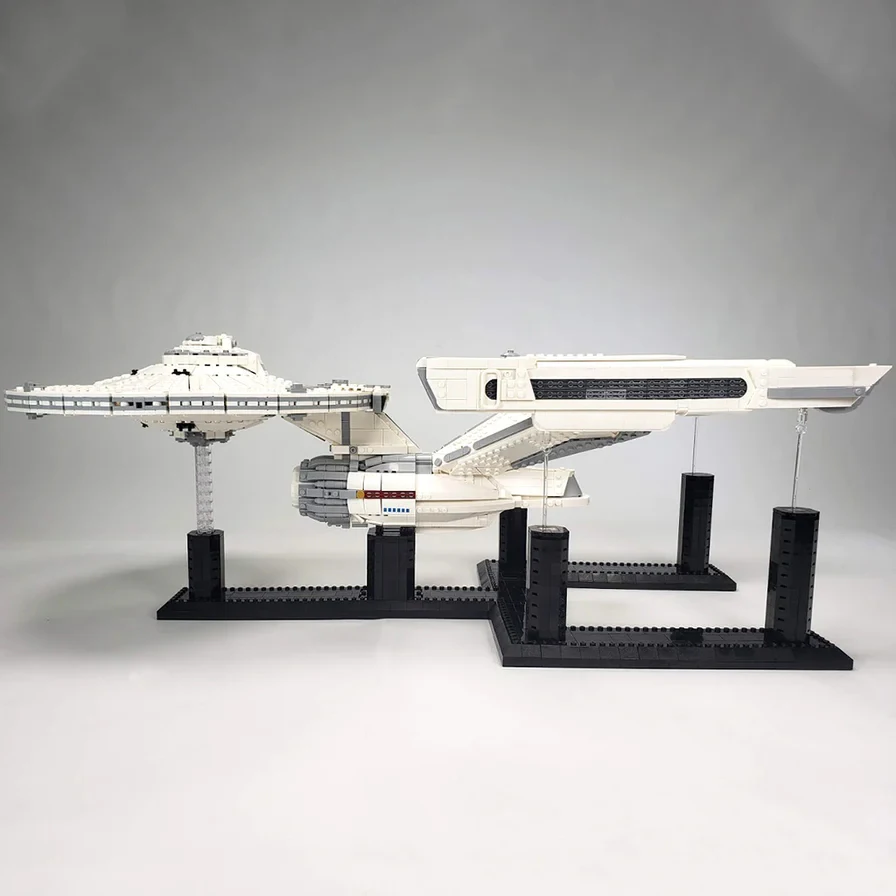 MOC USS Enterprise Космический корабль Кирпичи 5032 шт. Космический корабль Федеральная Вселенная Круизер Модель Строительные блоки Сборка игрушек Подарки для детей (art.: 3920d06fcd6bf) - 3920d06fcd6bf