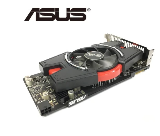 Видеокарта ASUS GTX 550 Ti 1 ГБ 192 бит GDDR5 видеокарты для nVIDIA Geforce 550Ti б/у VGA карты