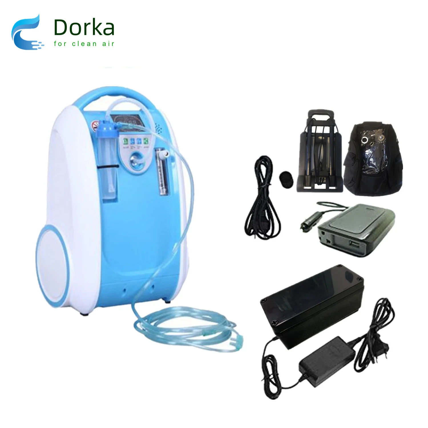 

24hours Continuous Portable Oxygen Concentrator Household Oxygen Generator Oxygen Machine Battery O2 Bar Respirator