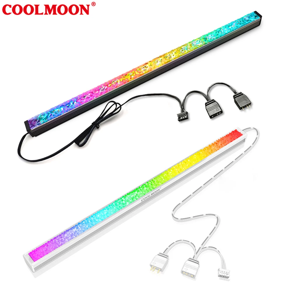 

Aluminum RGB Light Strip 5V 3PIN ARGB Led Diamond Magnetic Multicolor Atmosphere Lamp For Computer Case Chassis