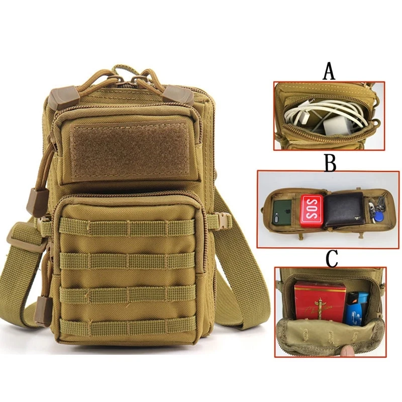 

Unisex Change Sundries Leisure Bag Outdoor Mini Pouch Multifunctional Tactical Camouflage Mobile Phone Bag Purse