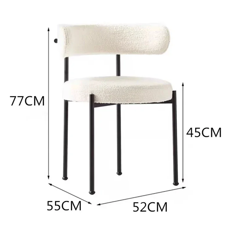 Удобные интерьерные стулья для гостиной легкие минималистичные современная