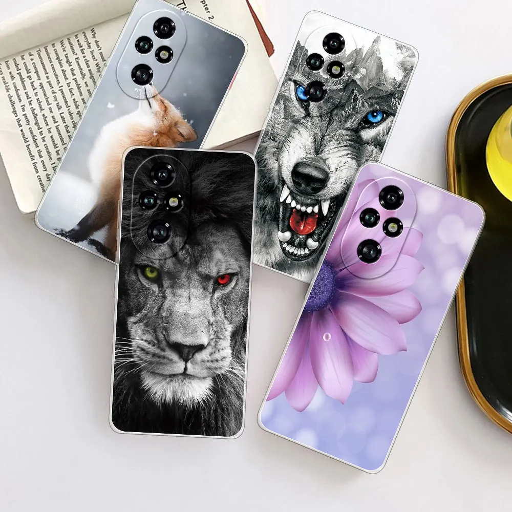 Чехол для Honor 200 Pro задняя крышка противоударный прозрачный мягкий силиконовый