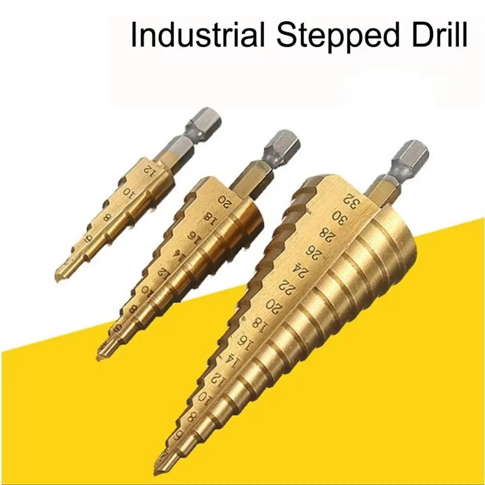 Фото Perfect Steel Step Cone Titanium Drill Bit Tool Hole Cutter Tools Home Supplies №5
