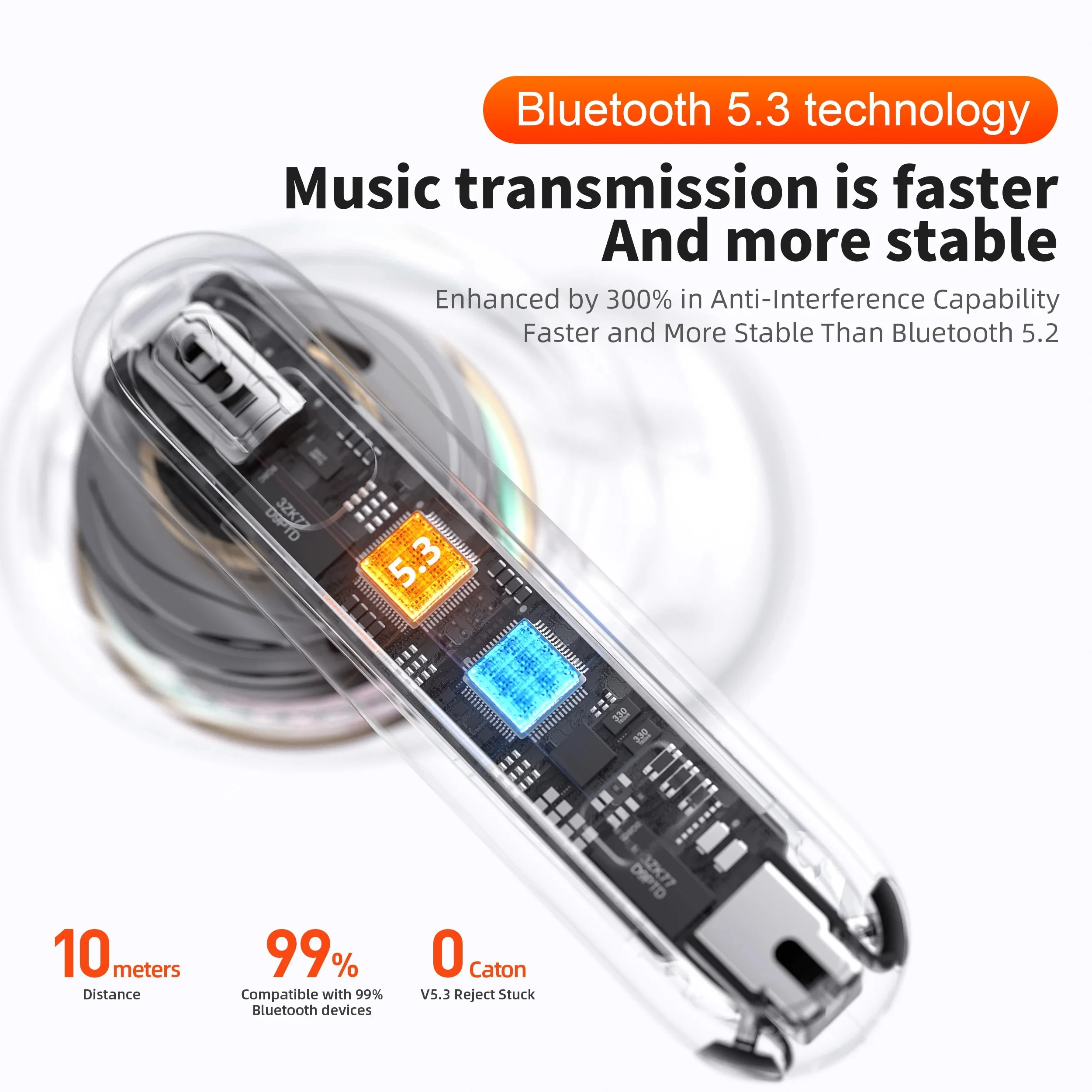 Беспроводные наушники для Doogee S200 X Blade 10 Ultra DK10 S118 v40 TWS Bluetooth 5 3