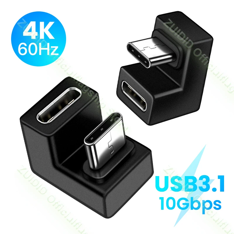 

Адаптер OTG USB 3.1 10 Гбит/с Type-C 4K @ 60 Гц 100 Вт конвертер USB C папа-мама для Macbook Xiaomi Samsung USBC OTG коннектор