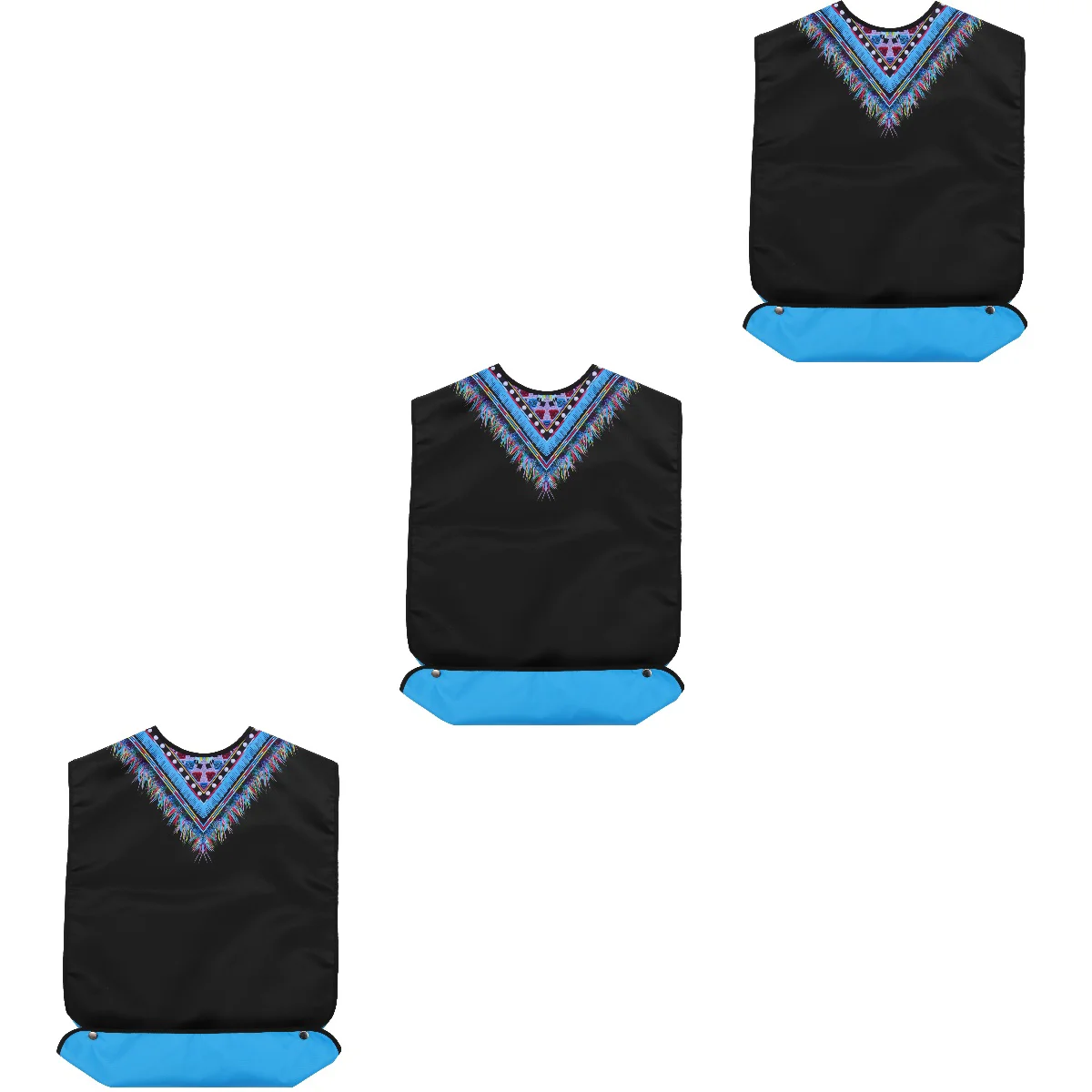 

3 Pack Elderly Bib Bibs Men Adult Bib Bibs Women Buckle Adult Eating Bib Polyester Delicate Dinner Bib Women's