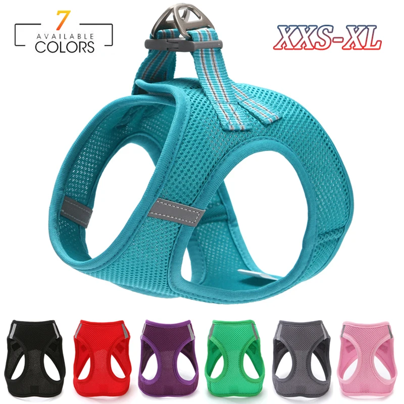 

Reflective Dog Harness Vest No Pull Adjustable Pet Walking Lead Leash Puppy Cat Collars Chest Strap for Small Medium Dog Harness