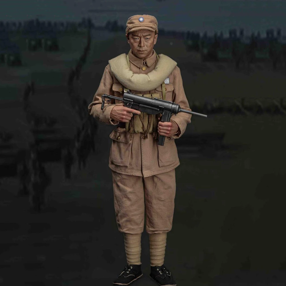 

BGM-002 1/6 Soldier Suit Reactionaries Down 1947 Soldier Battle Clothes Set with Submachine Gun Weapon for 12inch Action Figure
