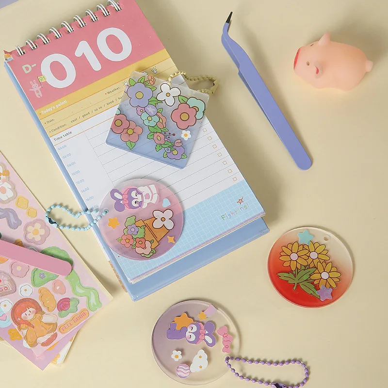 

10 шт., акриловые подвески для ключей