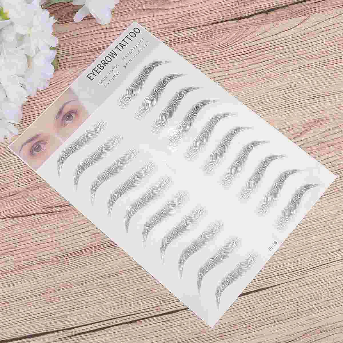 

Eyebrow Sticker Brow Stickers Transfer Imitation Artificial Makeup Tool Fake Off Peel Shaping Shaper Grooming Stencils Eyebrows