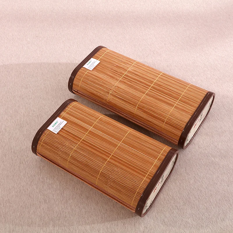 Summer Bamboo Hollow Pillow for Sweat Steaming Room Cool Rattan Viscose Fiber Mahjong Shape P