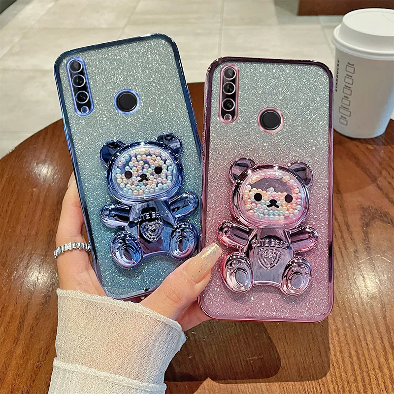 Чехол для Huawei Y9 Prime 2019 мягкий силиконовый чехол с гальваническим покрытием