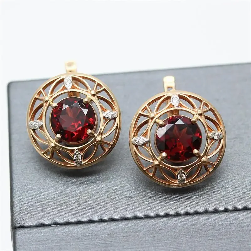 Элегантные винтажные серьги в арабском стиле с эффектной вининей