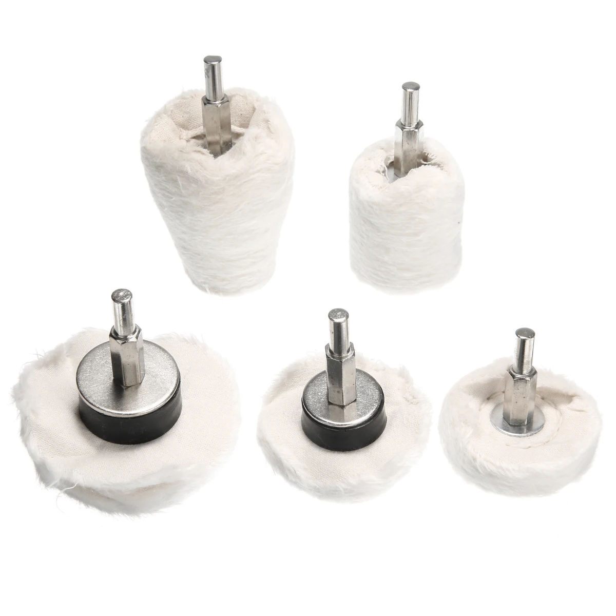 5Pcs/set Car Polishing Buffing Wheel Plish Pads Mop Drill Ki