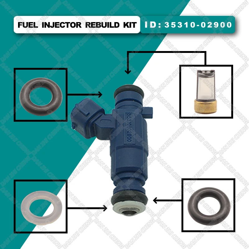Комплект для ремонта топливного инжектора 8 комплектов фильтры прокладки 35310-02900