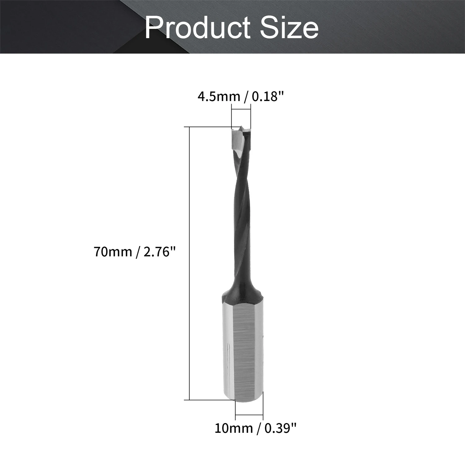 

Utoolmart 1pcs Wood Drill Bits Carpenter High Speed Steel Row Drill Grooved Step3~35mmx70mm Electrical Equipment