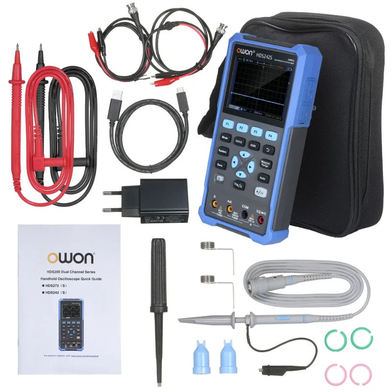 

OWON HDS242S Handheld Digital Oscilloscope 2Channels 40MHz 250MS/s