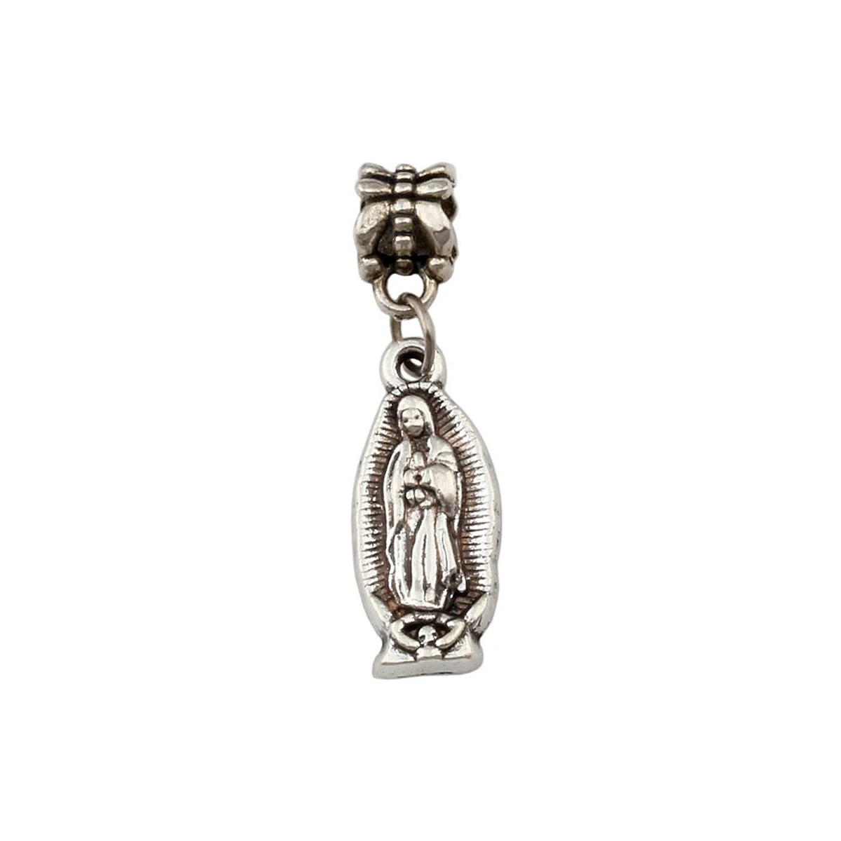 

10Pcs Virgin Mary Religion Alloy Charm Pendant For Jewelry Making 8.5x34.8mm