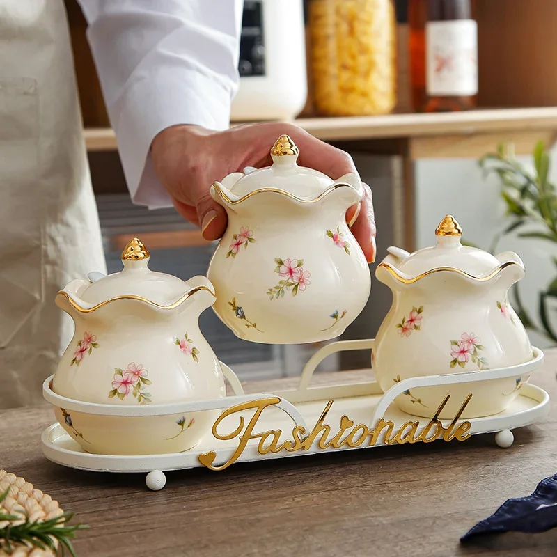 Легкая роскошная банка для приправ кухонная бытовая креативная