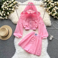loose shorts suits women long sleeve hoodied t shirt short pants suit two piece set female 2022 outfit summer tops sporty sets