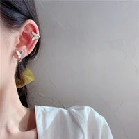 new mother shell water pattern butterfly ear clip without pierced earrings all match small earrings for women jewelry